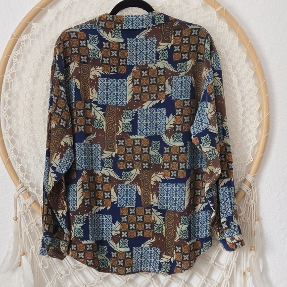 Vintage Casual Corner 100% Silk Dark Academia Quiet Luxury Blouse Top Old Money - Picture 5 of 6